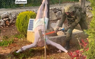 Izraelski żołnierz zniszczył figurę Chrystusa w południowym Libanie