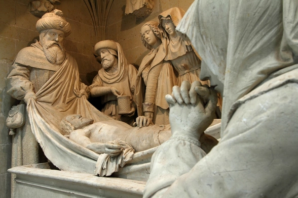 Złożenie Chrystusa do grobu.