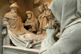 Złożenie Chrystusa do grobu.