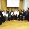 Laureaci tegorocznej  edycji diecezjalnego konkursu o rodzinie.