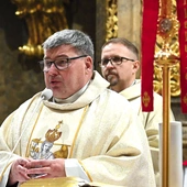 Ks. Dariusz Wilk CSMA z ks. Tomaszem Szczecińskim.