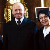 Od lewej: Halina Gorgosz, Stanisław Pękala i Janina Górska. 