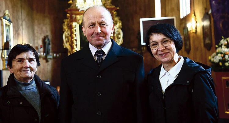 Od lewej: Halina Gorgosz, Stanisław Pękala i Janina Górska. 