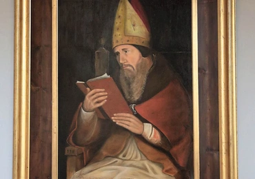Św. Augustyn  w Kościele  św. Pryski  w Rzymie  na Awentynie. 