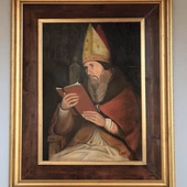 Św. Augustyn  w Kościele  św. Pryski  w Rzymie  na Awentynie. 