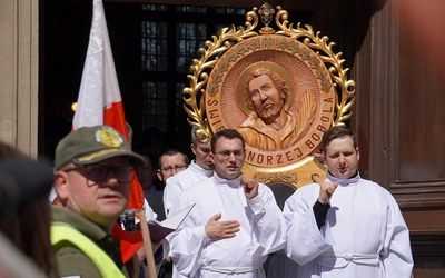 Modlitwa w intencji Polski, przy relikwiach św. Andrzeja Boboli