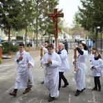 Wprowadzenie relikwii św. Jana Pawła II do parafii w Jesionce - Msza św.