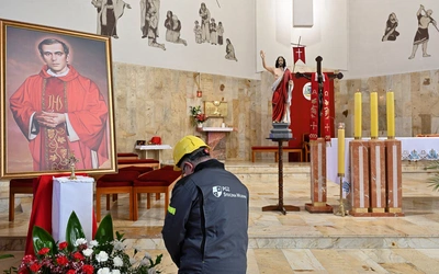Relikwie krwi bł. ks. Jerzego Popiełuszki w Gdyni