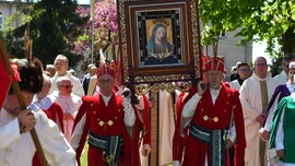 Biskup z pielgrzymami dziękował Matce Bożej za opiekę nad naszą ojczyzną
