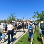 Pielgrzymi w Łagiewnikach