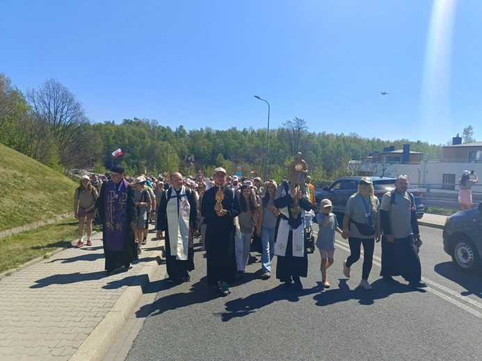 Pielgrzymi w Łagiewnikach