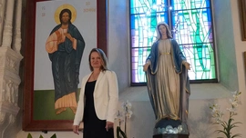 Ikona "Chrystus Obecny" w oleśnickiej bazylice pw. św. Jana Apostoła i Ewangelisty
