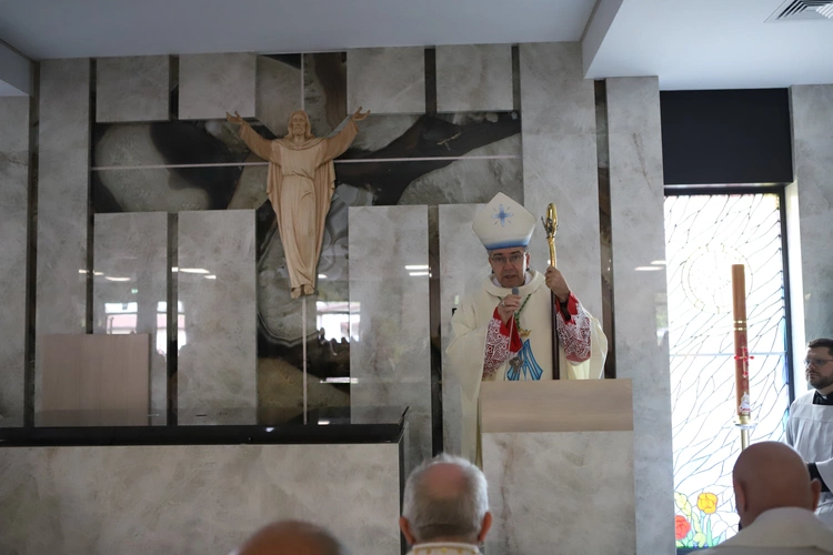 Poświęcenie kaplicy w "Domu Mocarzy"