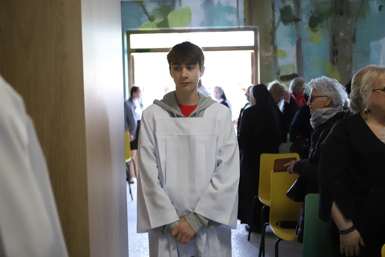 Poświęcenie kaplicy w "Domu Mocarzy"