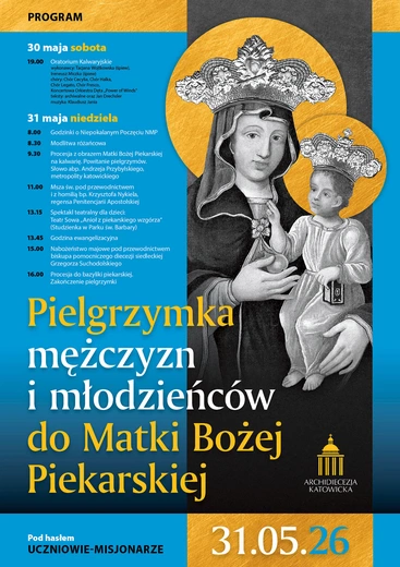 Męska pielgrzymka do Piekar Śląskich już w najbliższą niedzielę