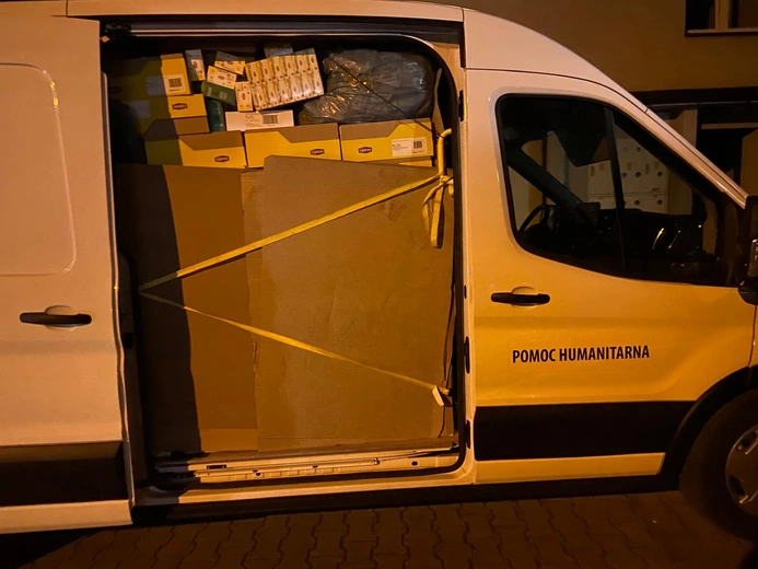 Siemianowice Śląskie. Konwój humanitarny Fundacji Galon