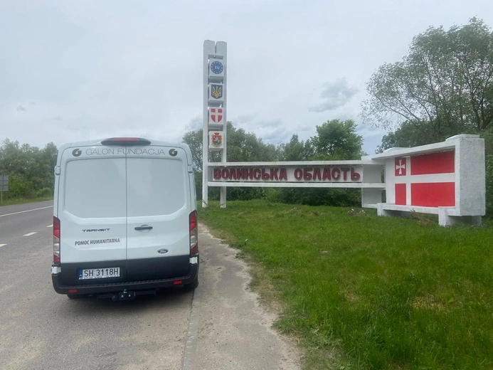 Siemianowice Śląskie. Konwój humanitarny Fundacji Galon