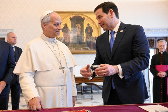 Leon XIV i Marco Rubio