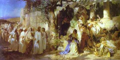 Chrystus i jawnogrzesznica. Pierwsze spotkanie Chrystusa z Marią Magdaleną