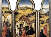 Hieronymus Bosch, Pokłon Trzech Króli, tryptyk, olej na desce