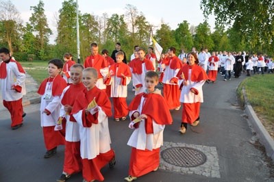 Ministranci i lektorzy w Sanktuarium Matki Bożej Wspomożenia Wiernych