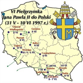 Szósta pielgrzymka (31 maja - 10 czerwca 1997 r.)