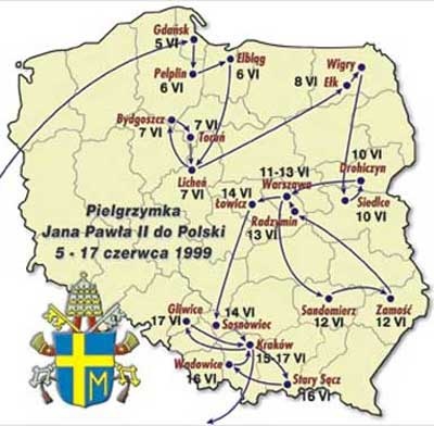 Siódma pielgrzymka (5-17.06.1999 r.)  