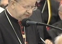 Kardynał Stanisław Dziwisz na spotkanie z młodzieżą

