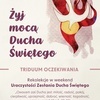 Triduum oczekiwania “Żyj mocą Ducha Świętego”