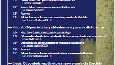Co mistyk ma do powiedzenia Kościołowi dzisiaj? DZIEŃ  DRUGI SYMPOZJUM