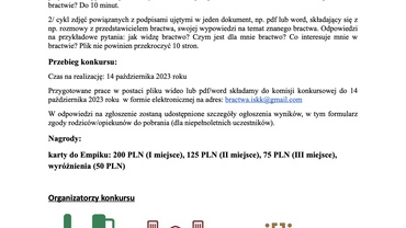 Konkurs „Bractwa religijne oczyma młodego człowieka”